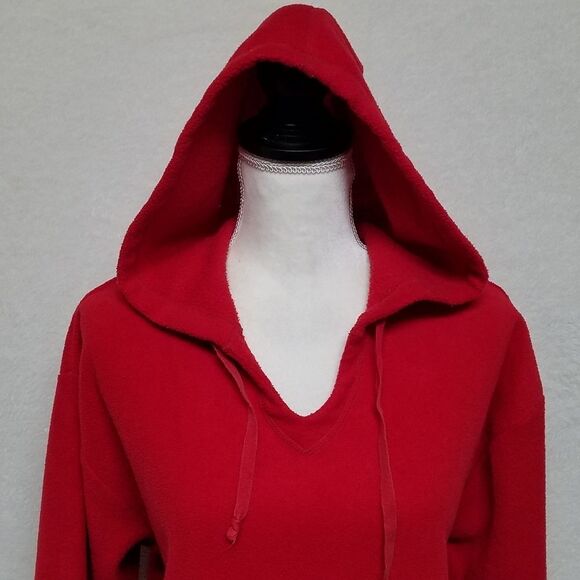 VINTAGE 90s Disney Winnie The Pooh Tigger Red Hooded Fleece Sweatshirt Medium - Picture 7 of 14